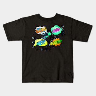 OMG BANG HEY BOOM Kids T-Shirt